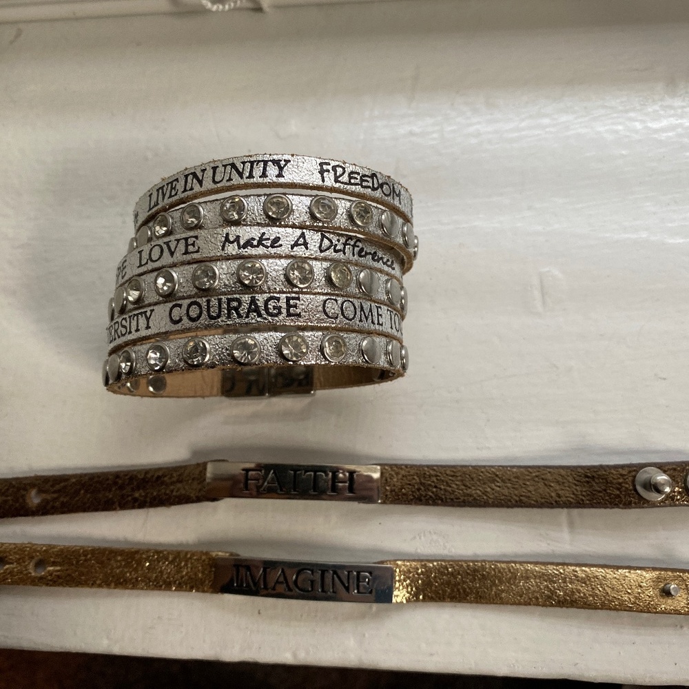 Good Works bracelet lot of 3